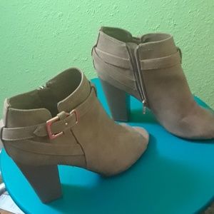 Tan booties